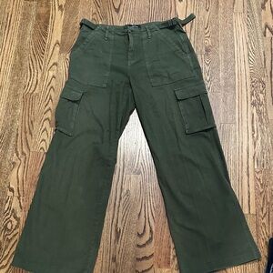 Sanctuary Olive Wide Cargo Pants